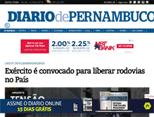 Tablet Screenshot of diariodepernambuco.com.br